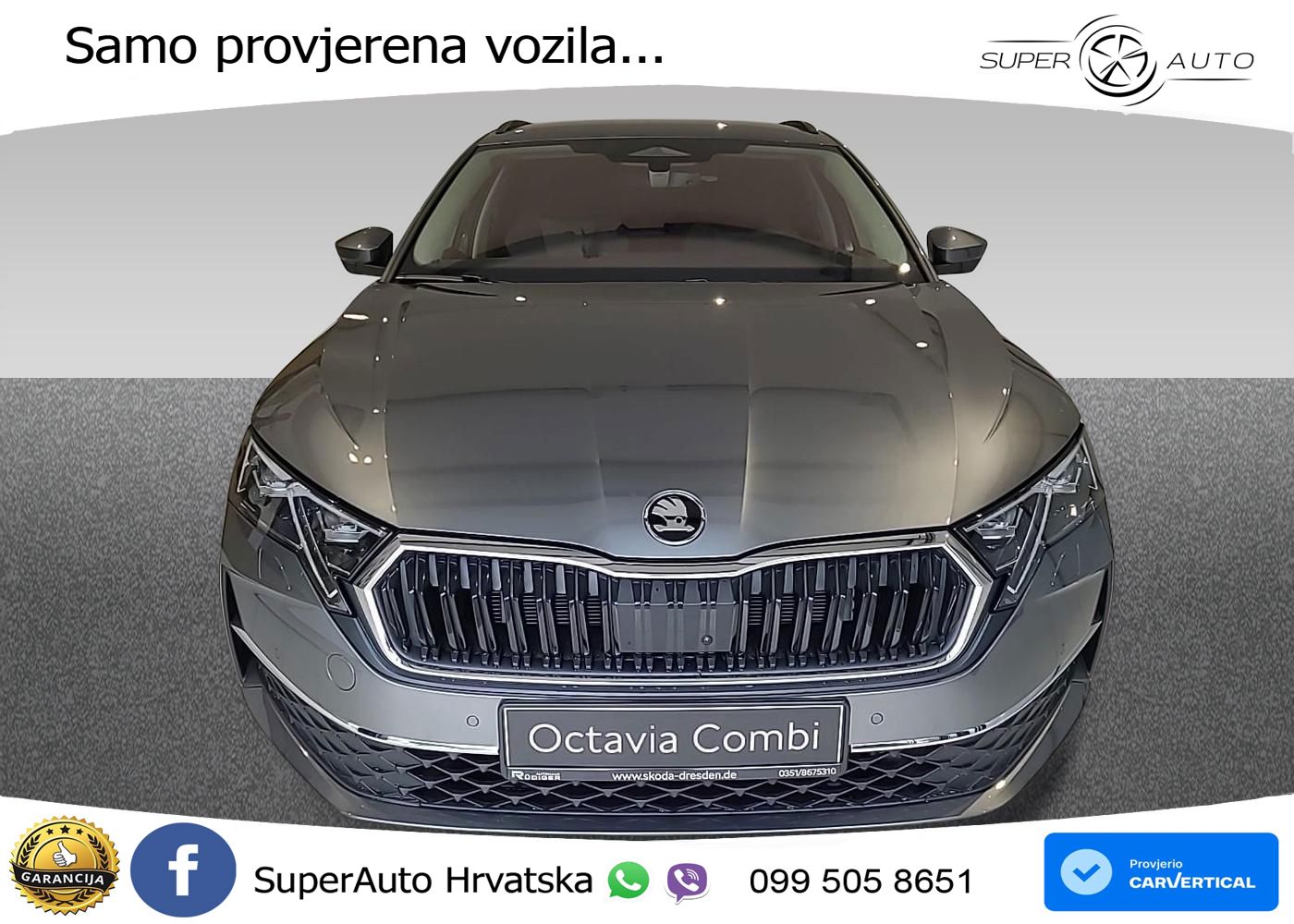 Škoda Octavia Combi 2.0 TDI (150 KS) DSG LED+GR SJED+ACC