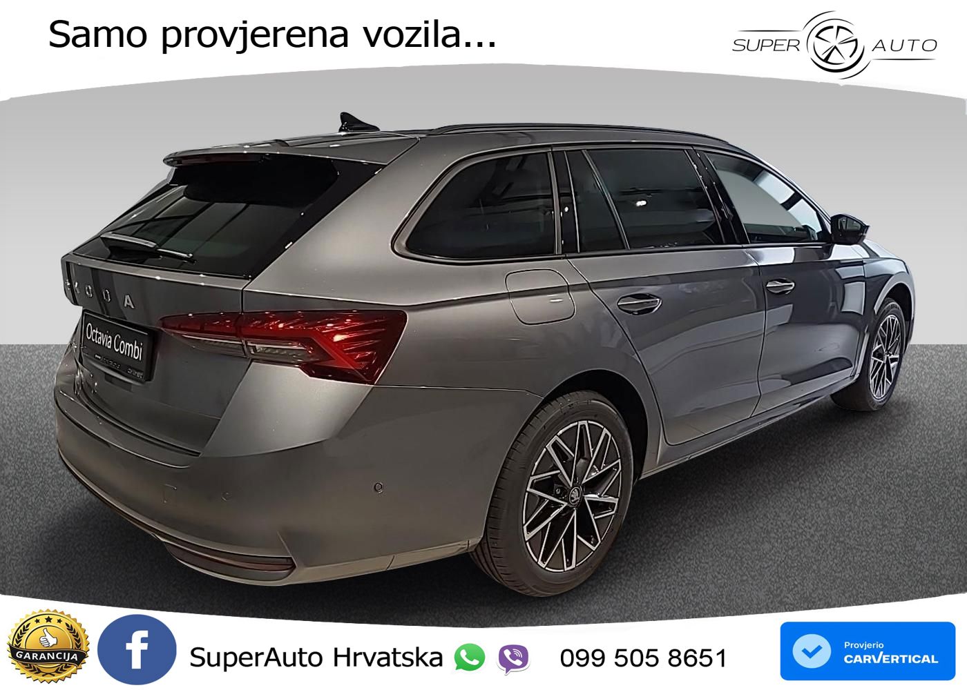 Škoda Octavia Combi 2.0 TDI (150 KS) DSG LED+GR SJED+ACC