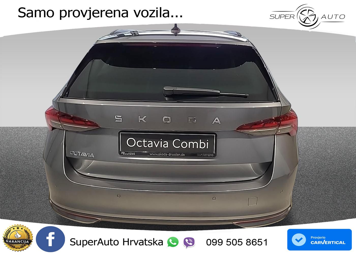 Škoda Octavia Combi 2.0 TDI (150 KS) DSG LED+GR SJED+ACC