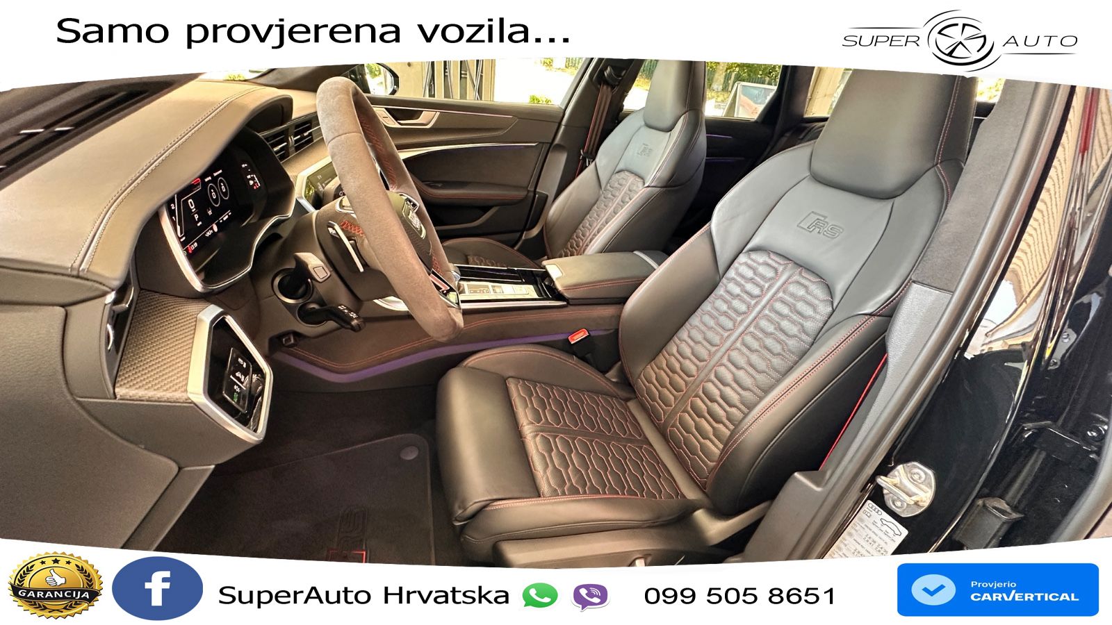 Audi RS6 Avant 4.0 TFSI V8 performance (630 KS)  quattro tiptronic LED+GR SJED+ACC