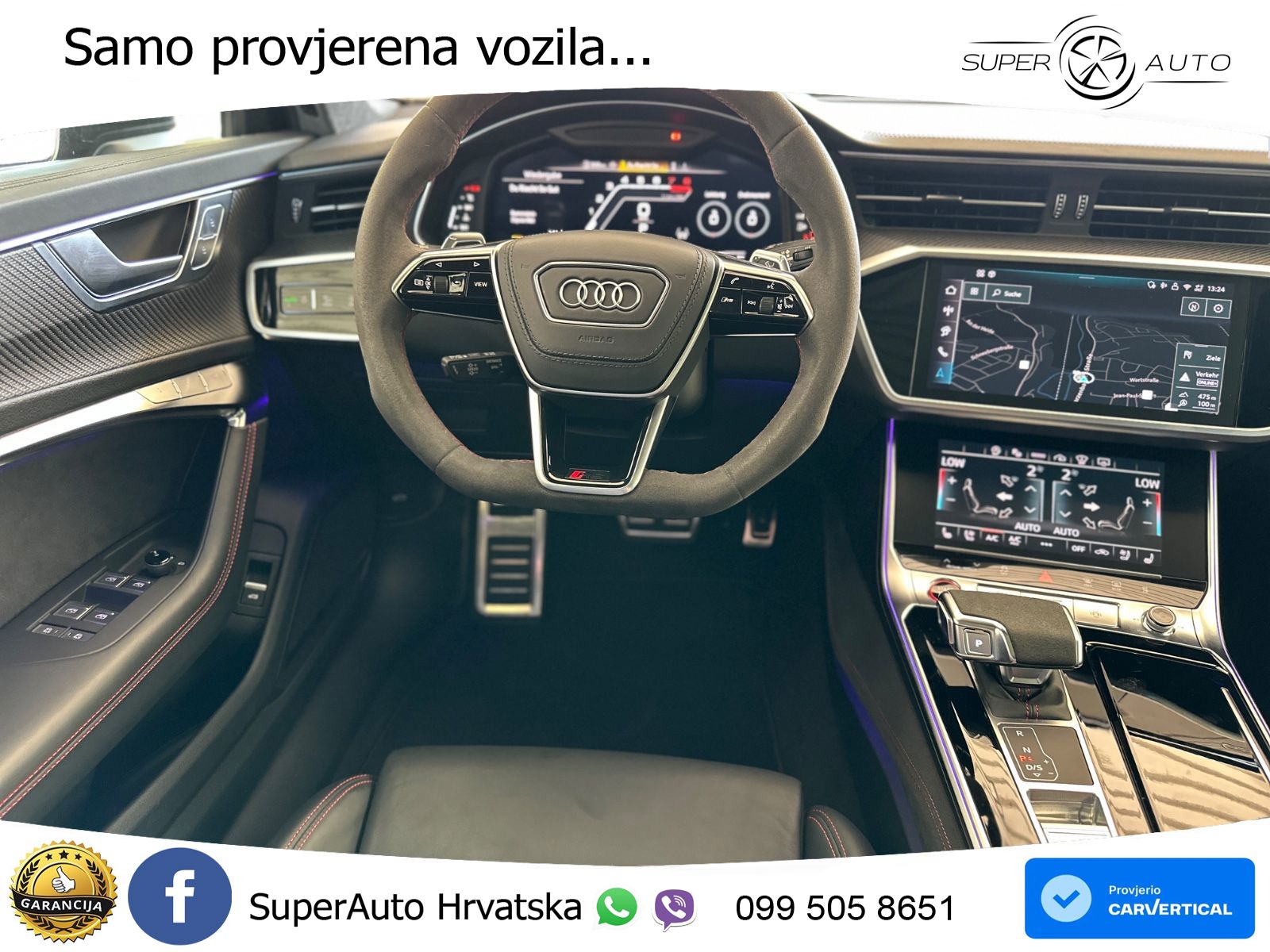 Audi RS6 Avant 4.0 TFSI V8 performance (630 KS)  quattro tiptronic LED+GR SJED+ACC