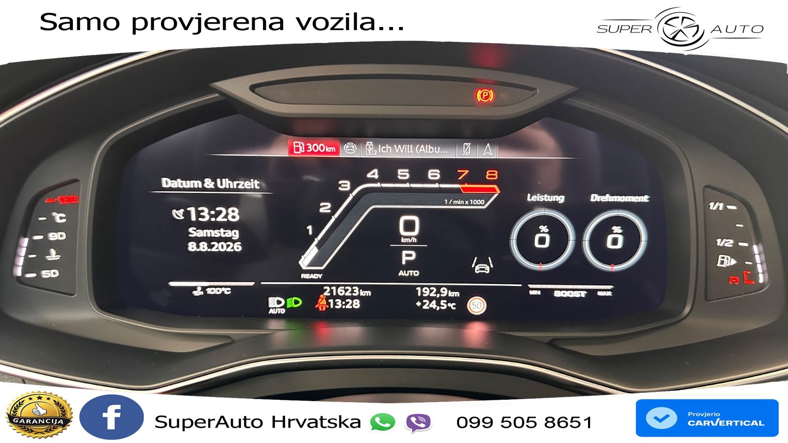 Audi RS6 Avant 4.0 TFSI V8 performance (630 KS)  quattro tiptronic LED+GR SJED+ACC