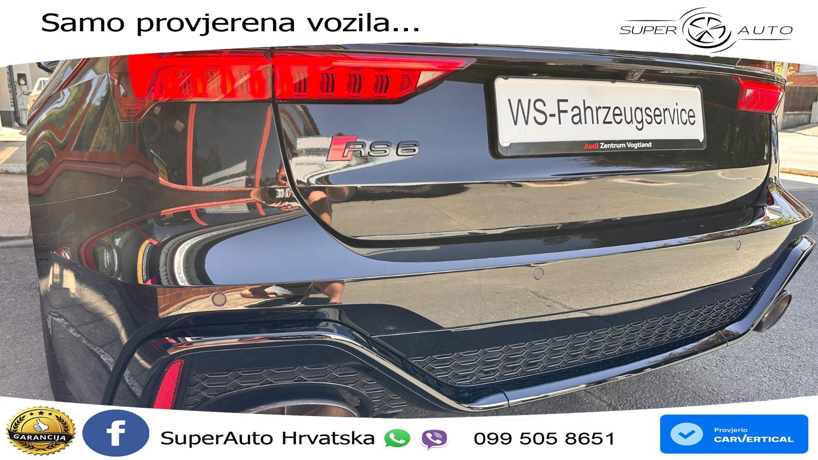 Audi RS6 Avant 4.0 TFSI V8 performance (630 KS)  quattro tiptronic LED+GR SJED+ACC