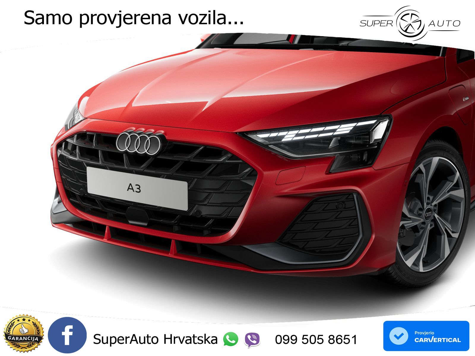 Audi A3 40 TFSIe (204 KS) S tronic S line LED+GR SJED+ACC