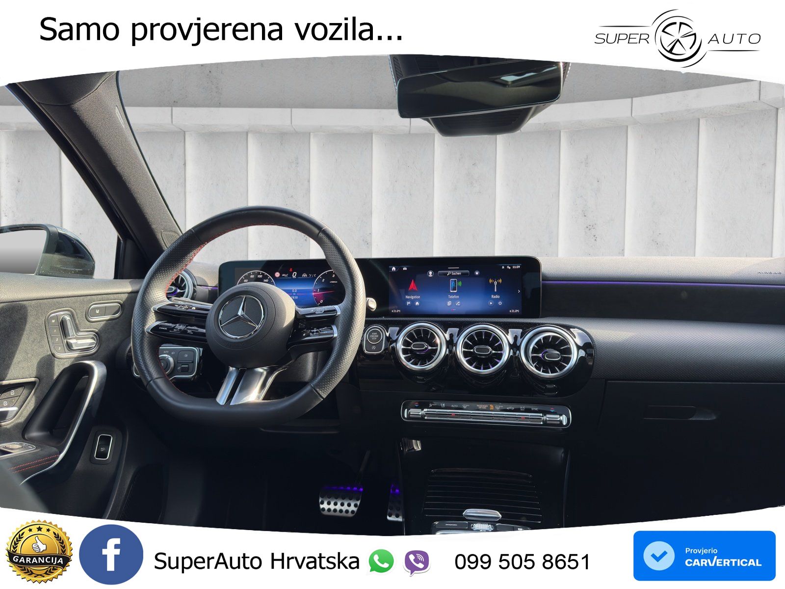Mercedes-Benz A 200d 8G-DCT AMG LED+GR SJED+ACC