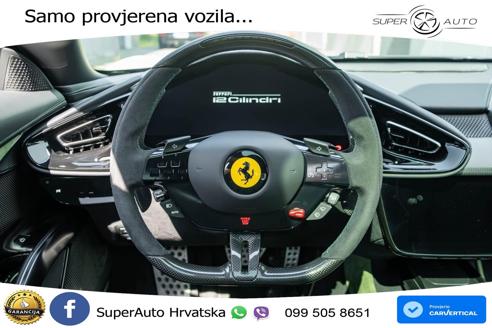 Ferrari 12Cilindri Spider 6.5 V12 (830 KS) F1 DCT LED+ACC