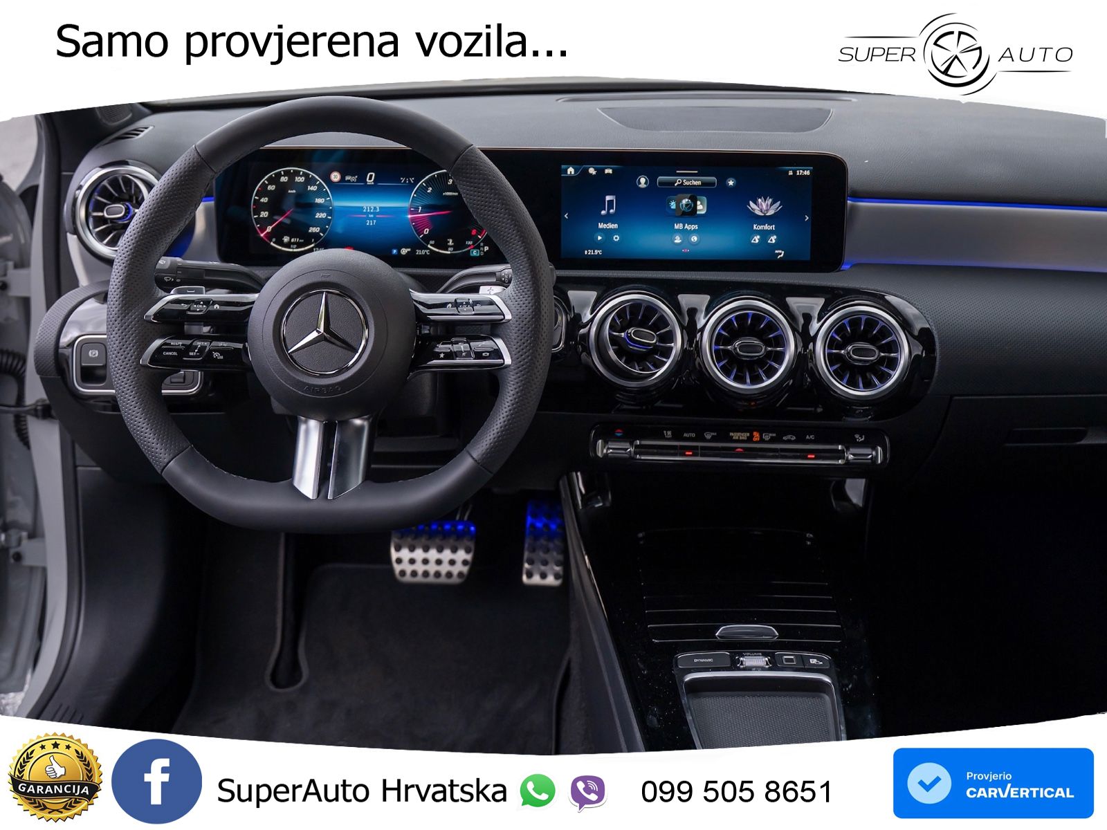 Mercedes-Benz A 180d 8G-DCT AMG LED+GR SJED+ACC