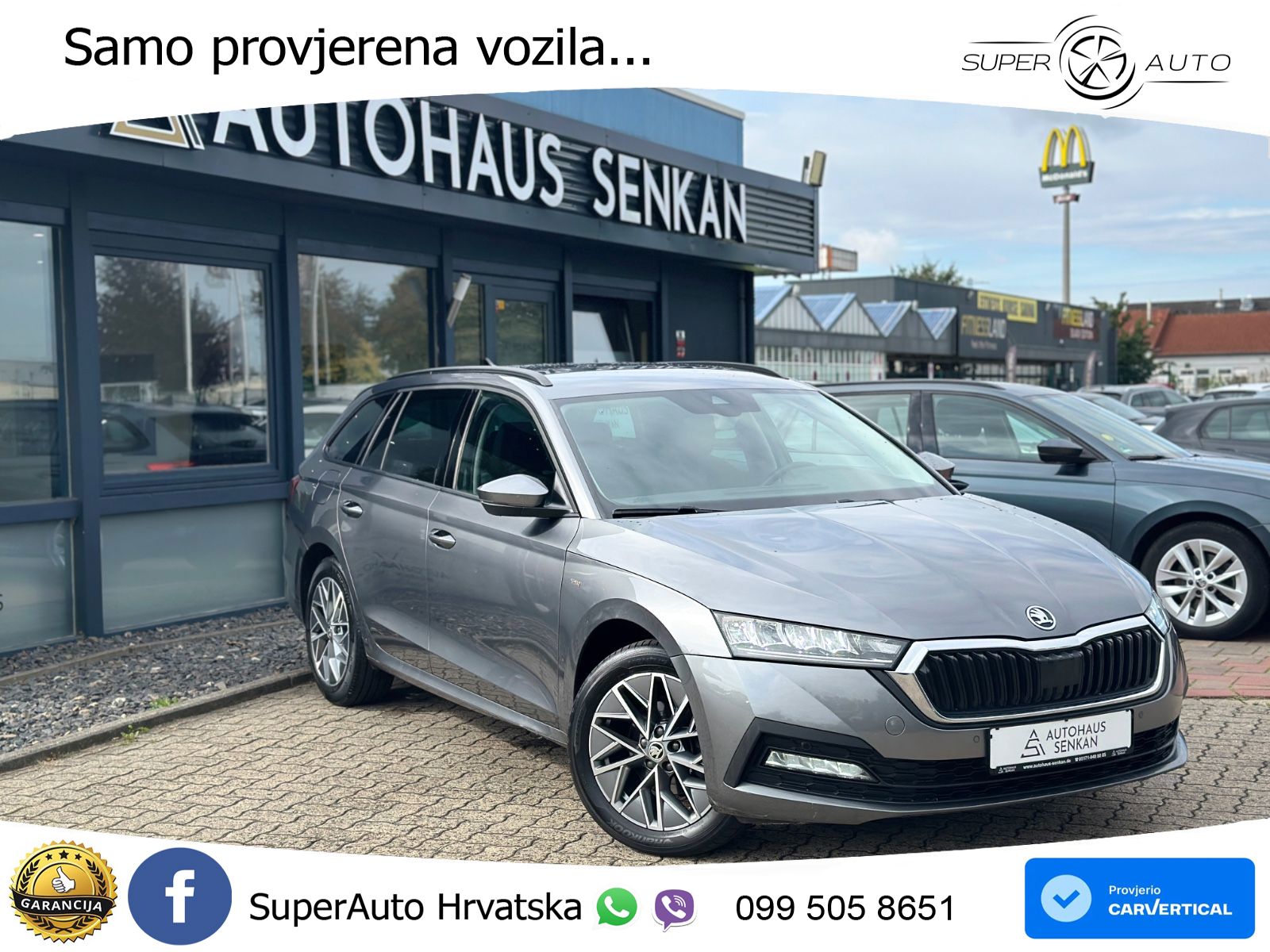 Škoda Octavia Combi 2.0 TDI (150 KS) DSG LED+GR SJED+ACC