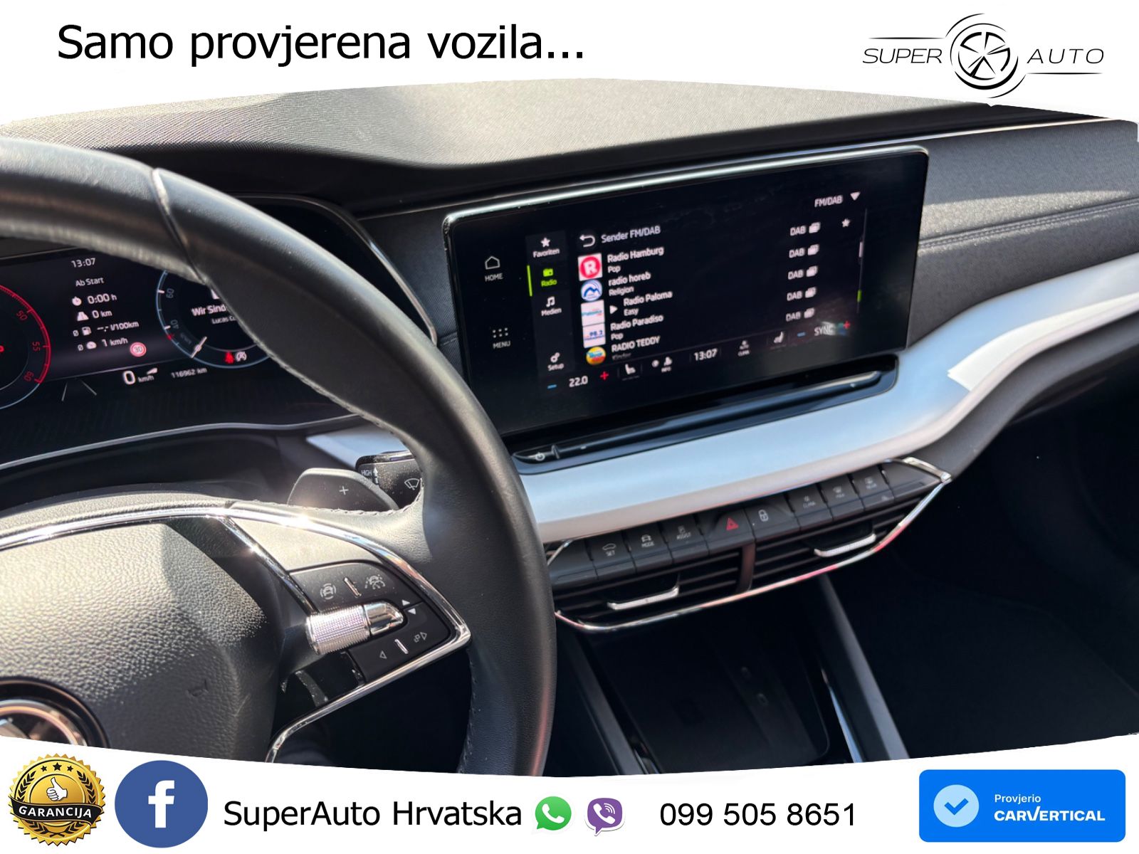 Škoda Octavia Combi 2.0 TDI (150 KS) DSG LED+GR SJED+ACC