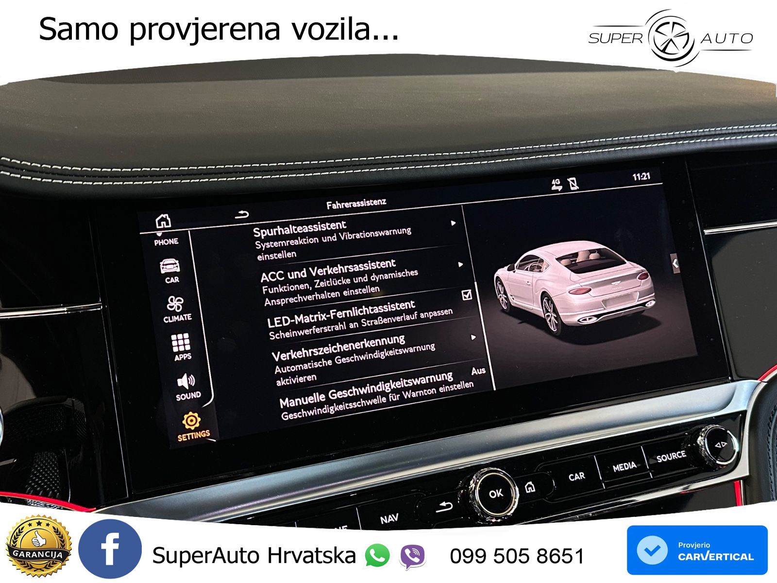 Bentley Continental GT III 4.0 V8 (550 KS) AWD Automatic LED+GR SJED+ACC