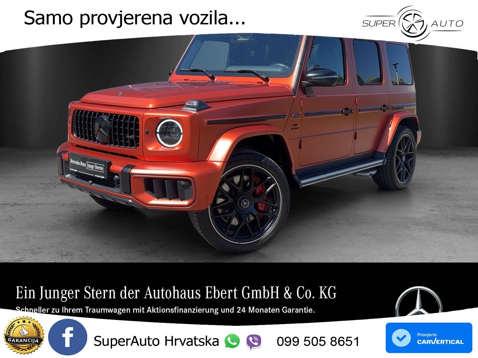 Mercedes AMG G 63 Long V8 (585 KS) 4MATIC 9G-TRONIC AMG SPEEDSHIFT TCT Superior ACC+GR SJED+360+PANO