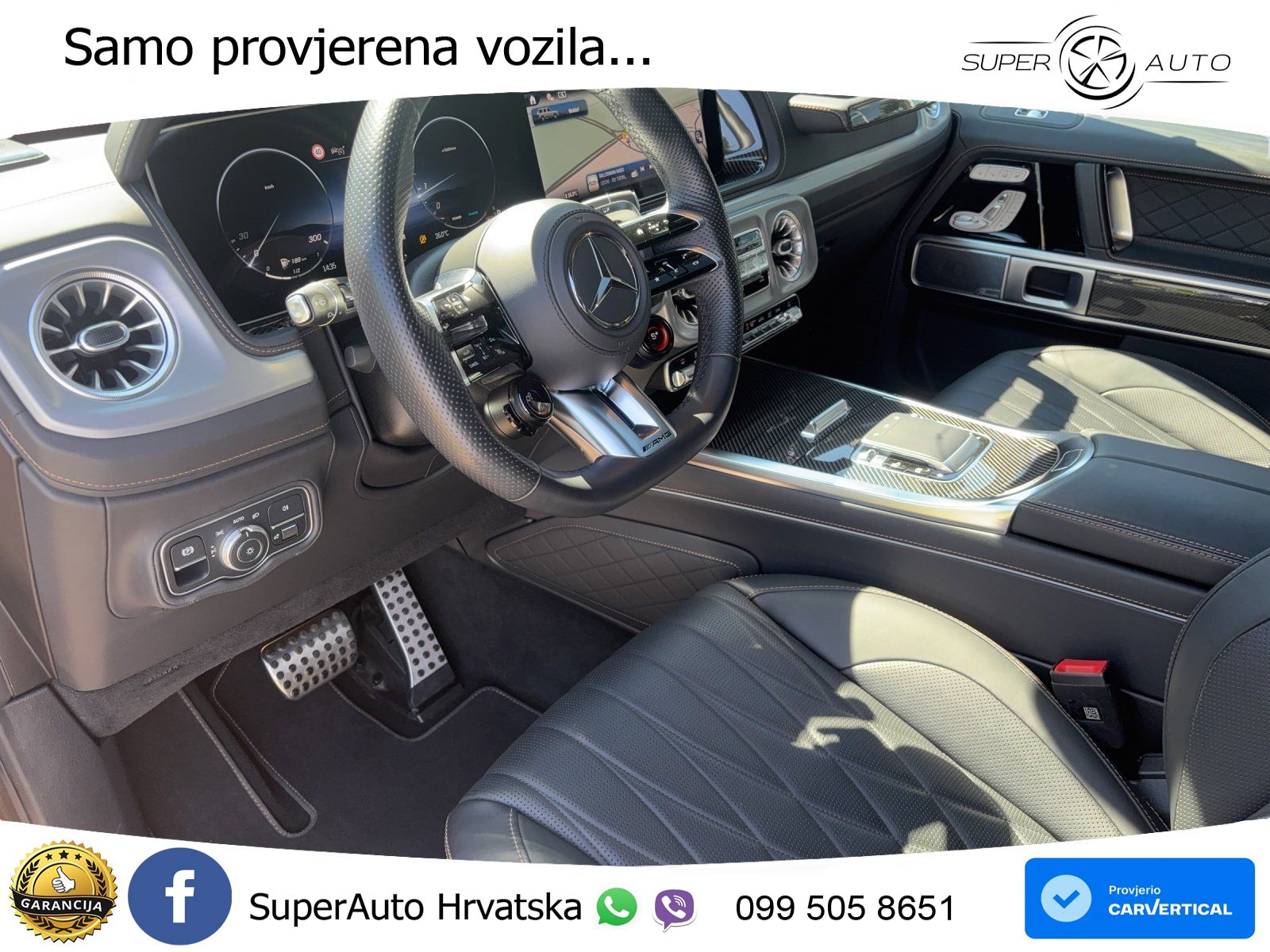 Mercedes AMG G 63 Long V8 (585 KS) 4MATIC 9G-TRONIC AMG SPEEDSHIFT TCT Superior ACC+GR SJED+360+PANO