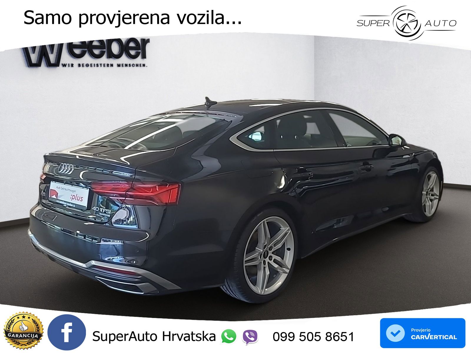 Audi A5 Sportback  40 TFSI (204 KS) quattro S tronic S line MATRIX+GR SJED+KAM