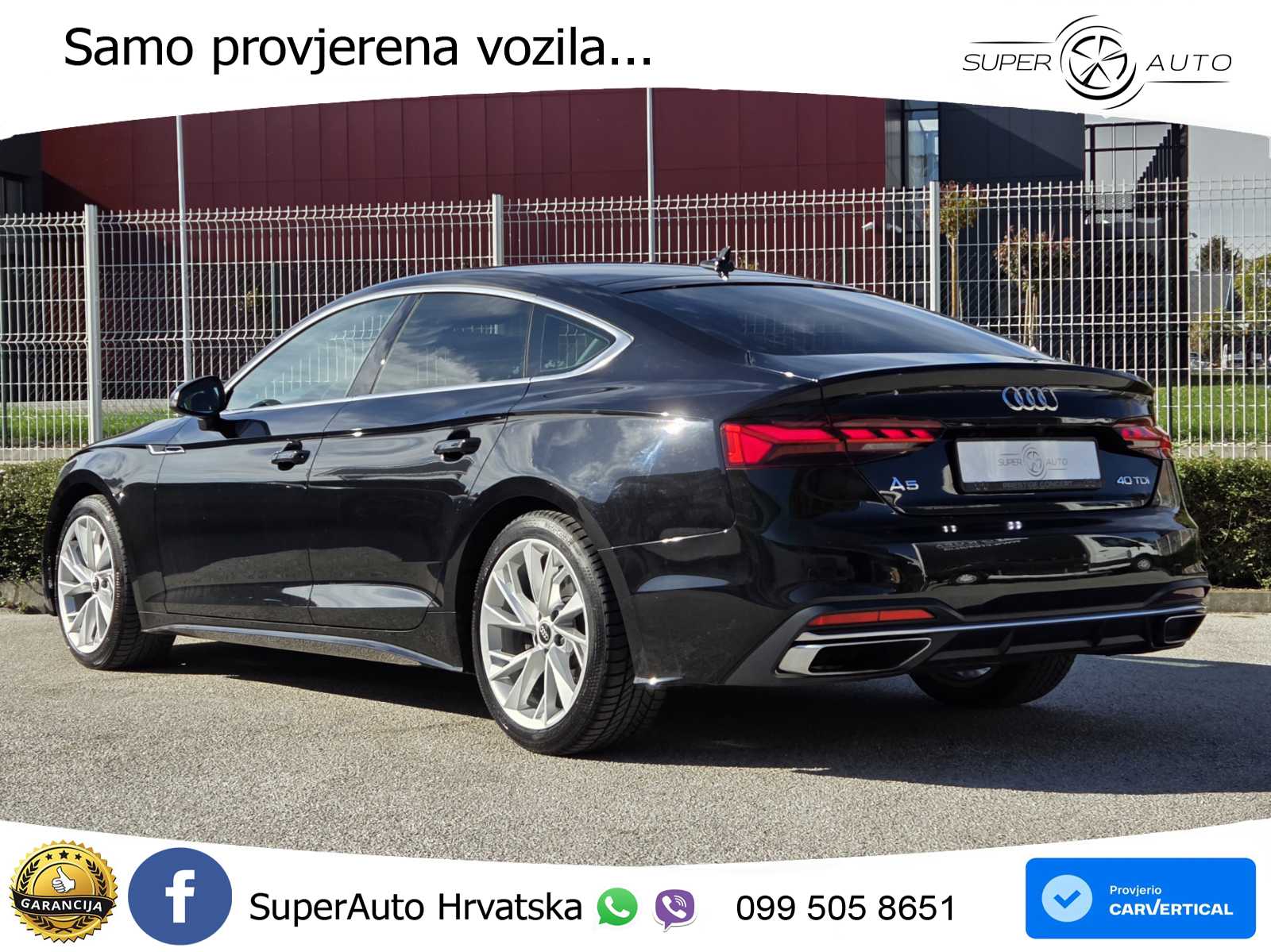 Audi A5 Sportback 40 TDI (204 KS) S tronic REG 04/27 LED+GR SJED+ACC