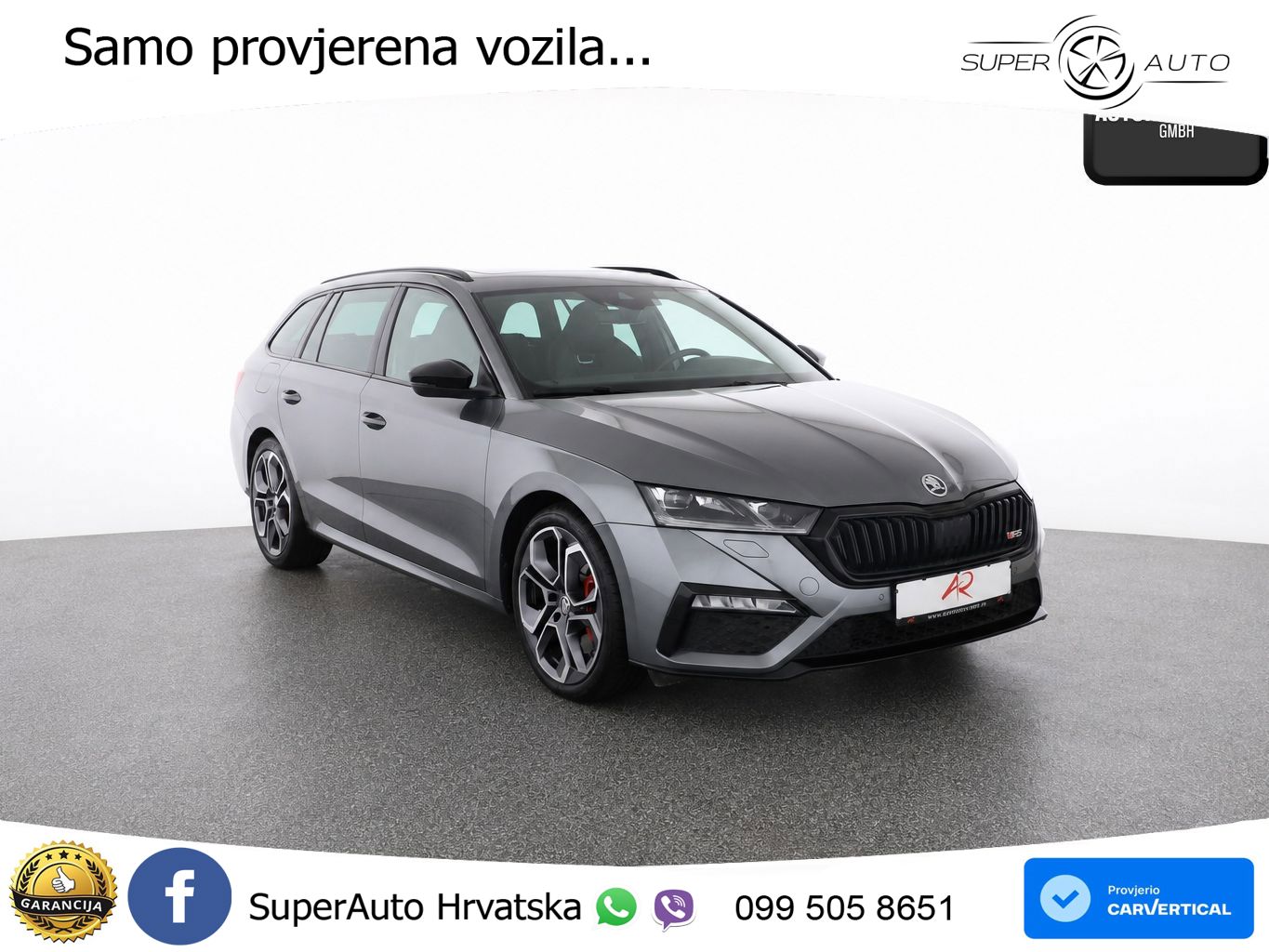 Škoda Octavia Combi RS 2.0 TSI (245 KS) DSG LED+GR SJED+ACC