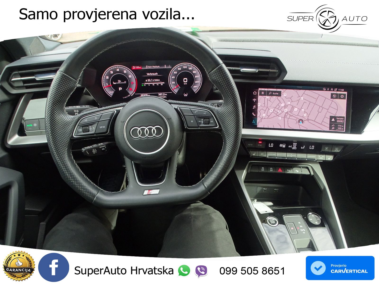 Audi A3 Limuzina 35 TFSI (150 KS) S tronic S line LED+GR SJED+ACC