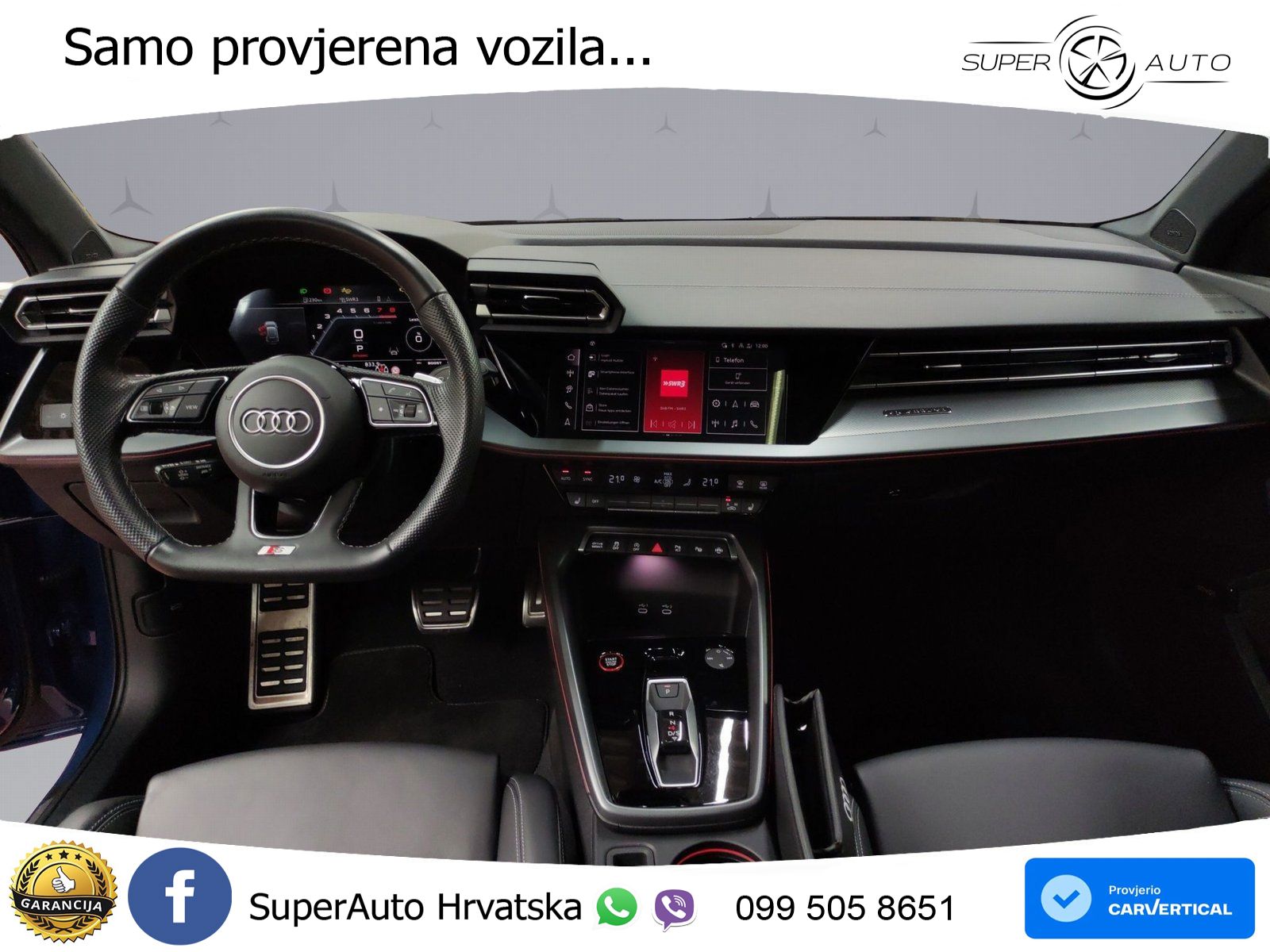Audi S3 2.0 TFSI (333 KS) quattro S tronic S line MATRIX+GR SJED+KAM