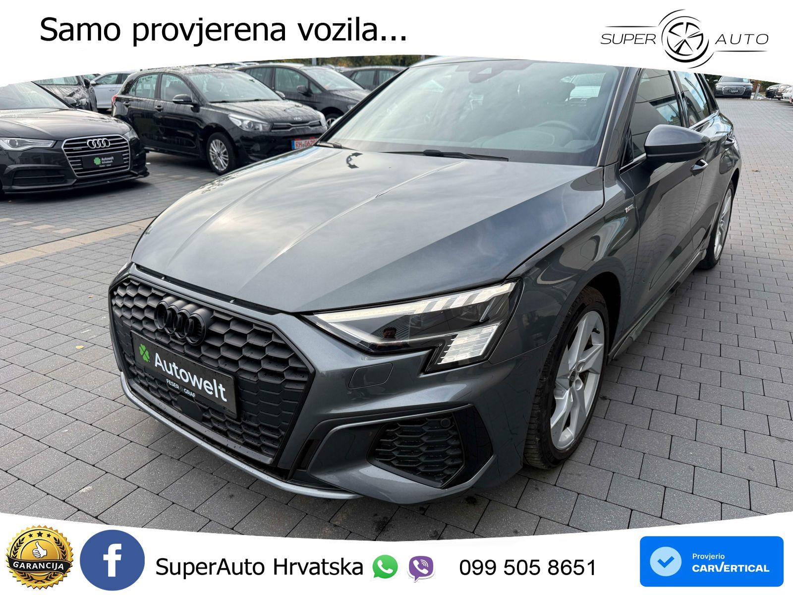 Audi A3 35 TDI (150 KS) S tronic S line MATRIX+GR SJED+KAM