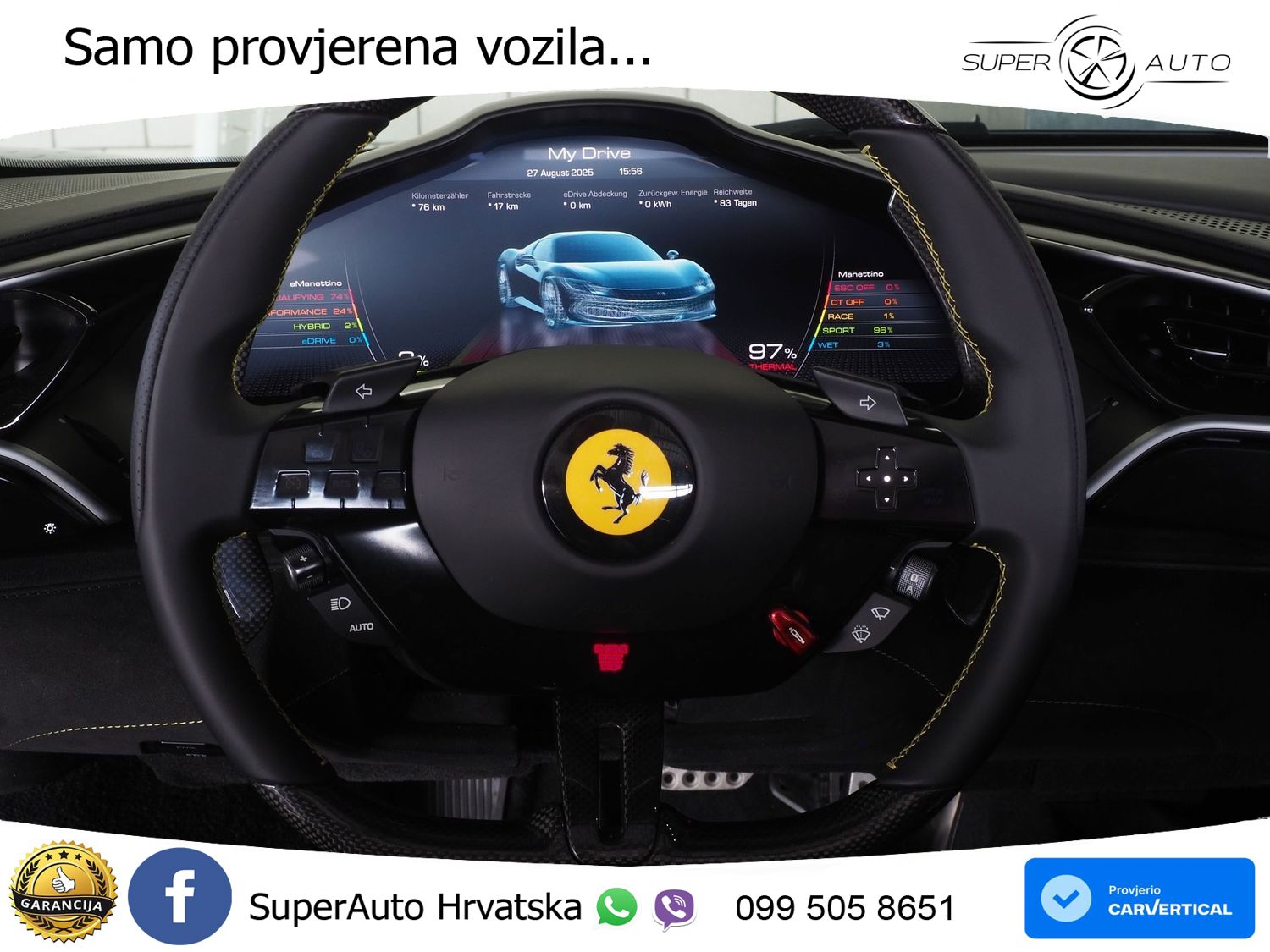 Ferrari 296 GTS 3.0 V6 (830 KS) F1 DCT