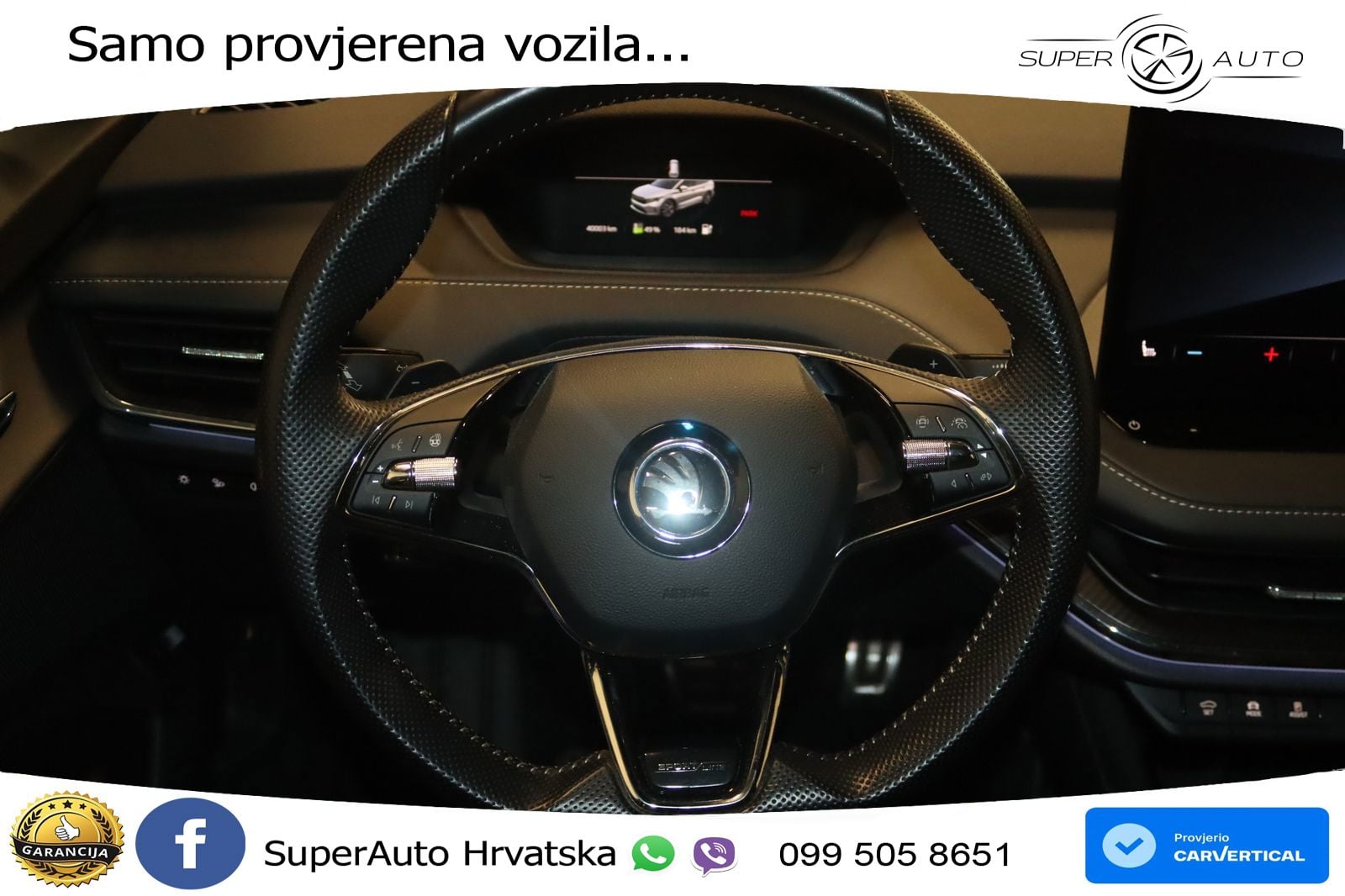 Škoda Enyaq iV 80x 82 kWh (265 KS) AWD SportLine LED+GR SJED+ACC
