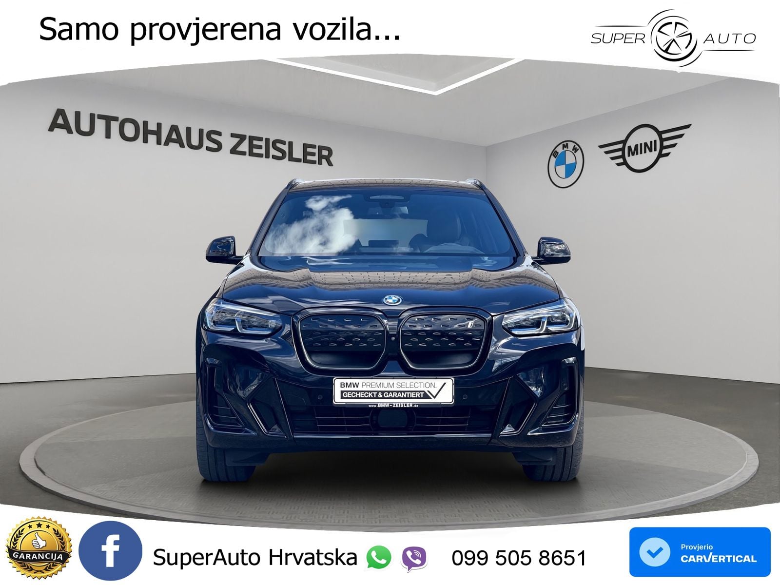 BMW iX3 80 kWh (286 KS) M Sport LED+GR SJED+ACC