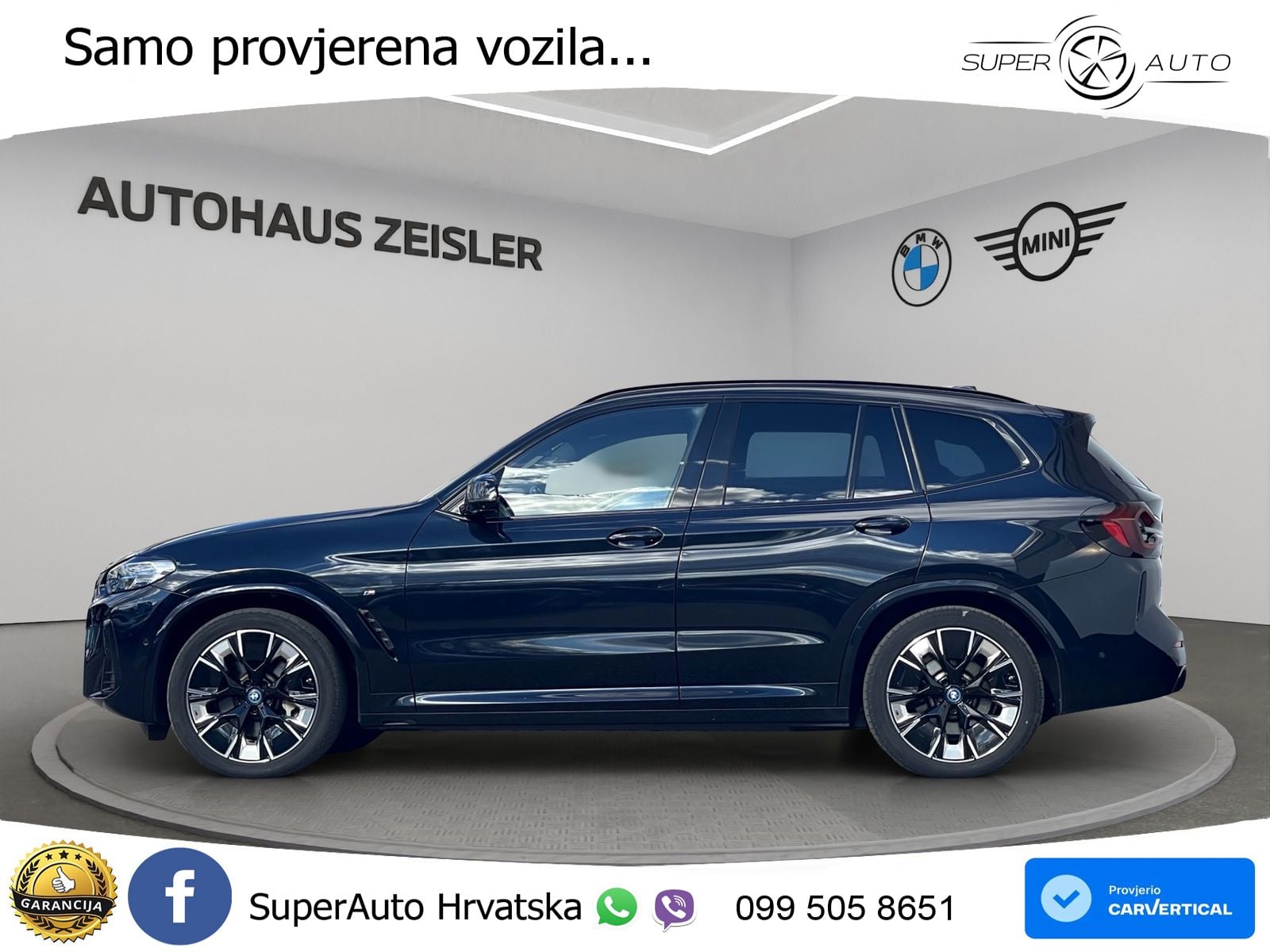 BMW iX3 80 kWh (286 KS) M Sport LED+GR SJED+ACC