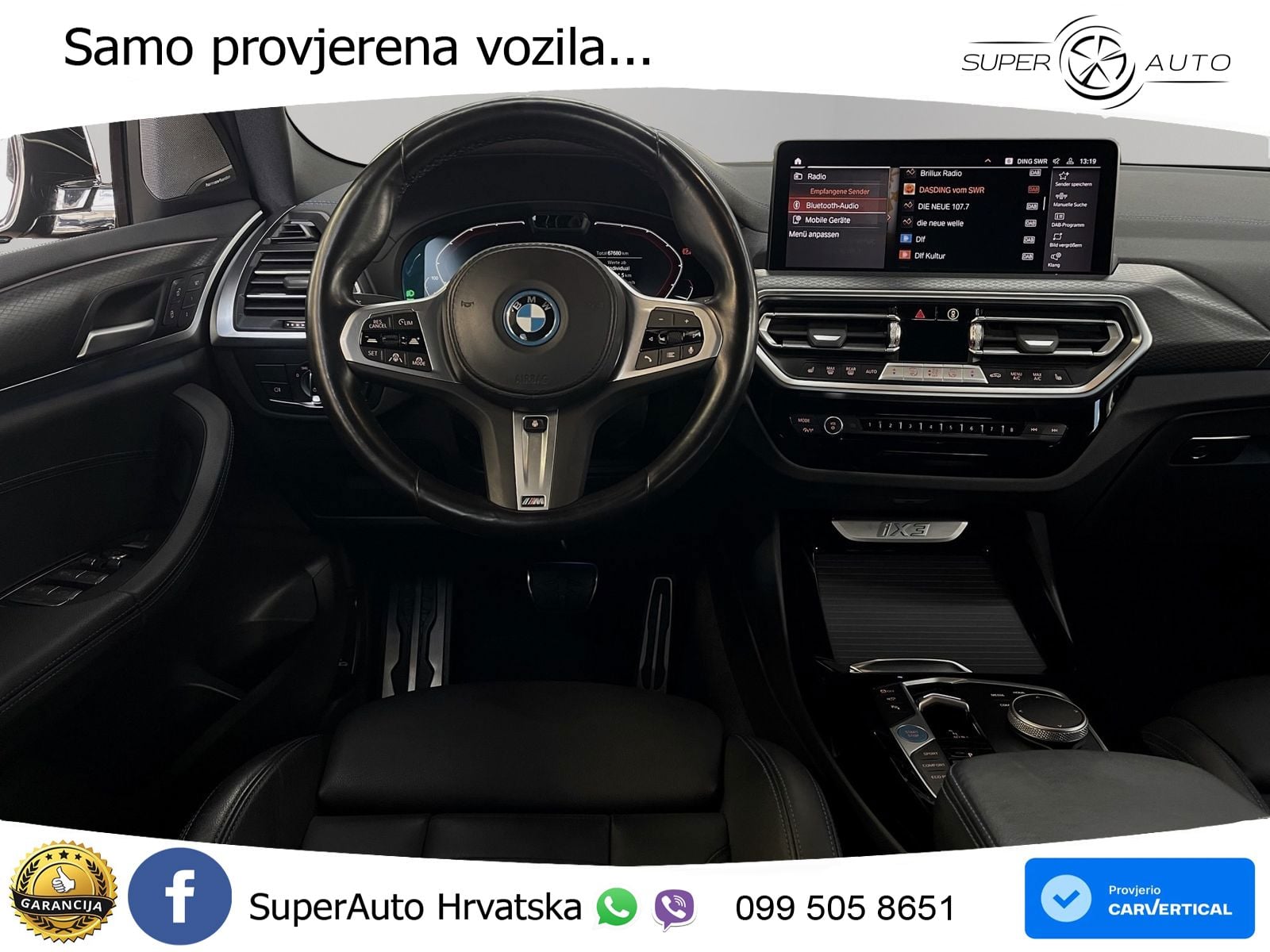 BMW iX3 80 kWh (286 KS) M Sport LED+GR SJED+ACC