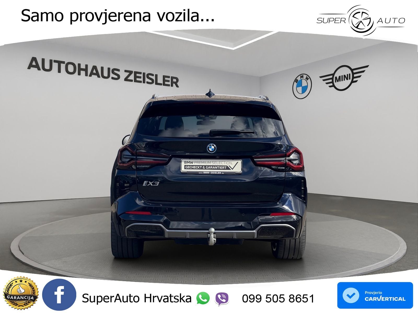 BMW iX3 80 kWh (286 KS) M Sport LED+GR SJED+ACC