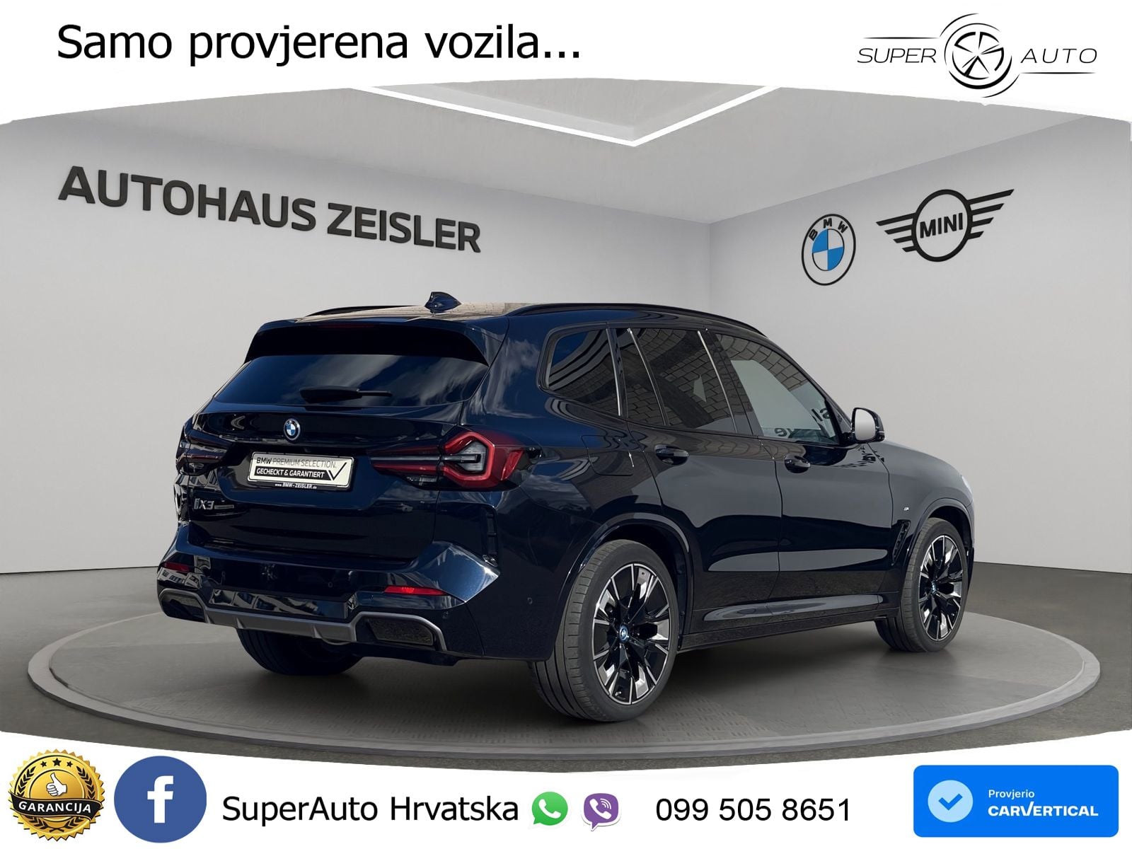 BMW iX3 80 kWh (286 KS) M Sport LED+GR SJED+ACC