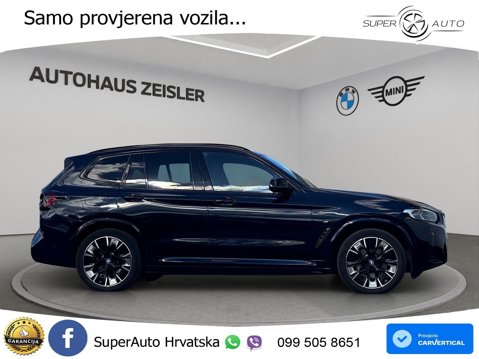 BMW iX3 80 kWh (286 KS) M Sport LED+GR SJED+ACC