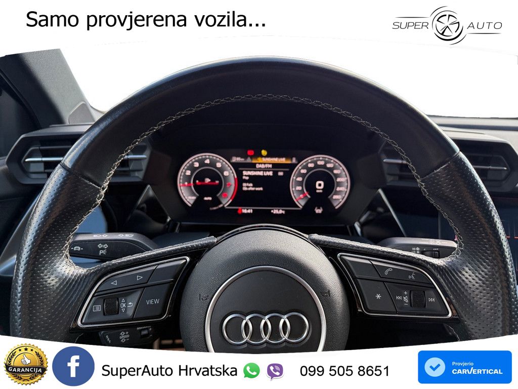 Audi A3 35 TFSI (150 KS) S line LED+GR SJED+ACC