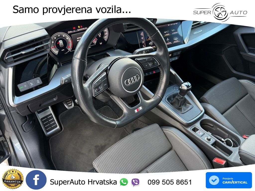 Audi A3 35 TFSI (150 KS) S line LED+GR SJED+ACC