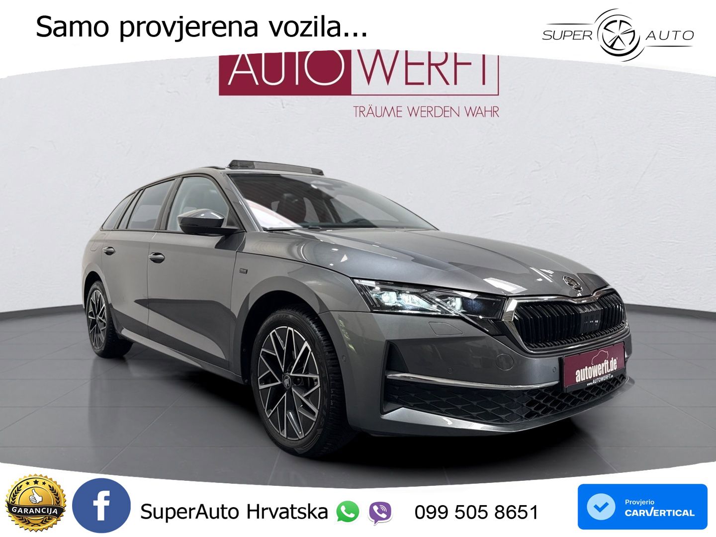 Škoda Octavia Combi 2.0 TDI (150 KS) DSG LED+GR SJED+ACC