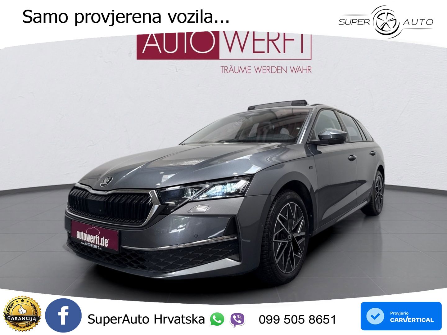 Škoda Octavia Combi 2.0 TDI (150 KS) DSG LED+GR SJED+ACC