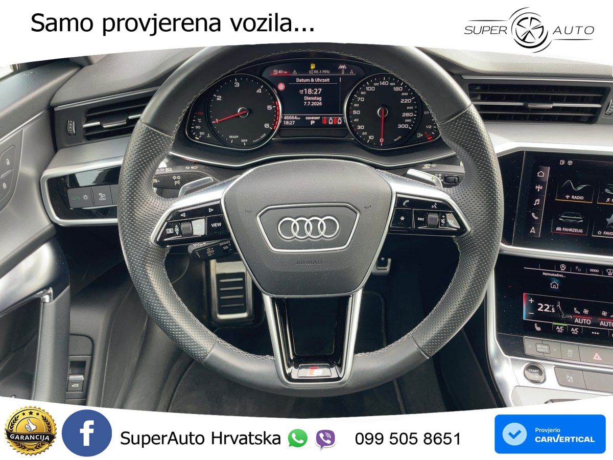 Audi A6 40 TDI (204 KS) quattro ultra S tronic S line LED+GR SJED+ACC
