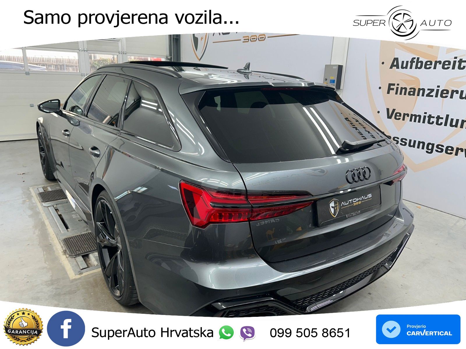 Audi RS6 Avant 4.0 TFSI V8 performance (630 KS)  quattro tiptronic ACC+HEAD+4xGR SJED+360+PANO