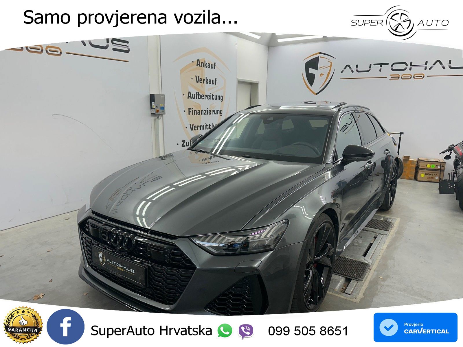 Audi RS6 Avant 4.0 TFSI V8 performance (630 KS)  quattro tiptronic ACC+HEAD+4xGR SJED+360+PANO