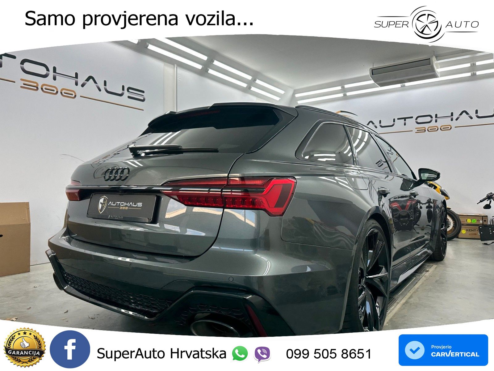Audi RS6 Avant 4.0 TFSI V8 performance (630 KS)  quattro tiptronic ACC+HEAD+4xGR SJED+360+PANO