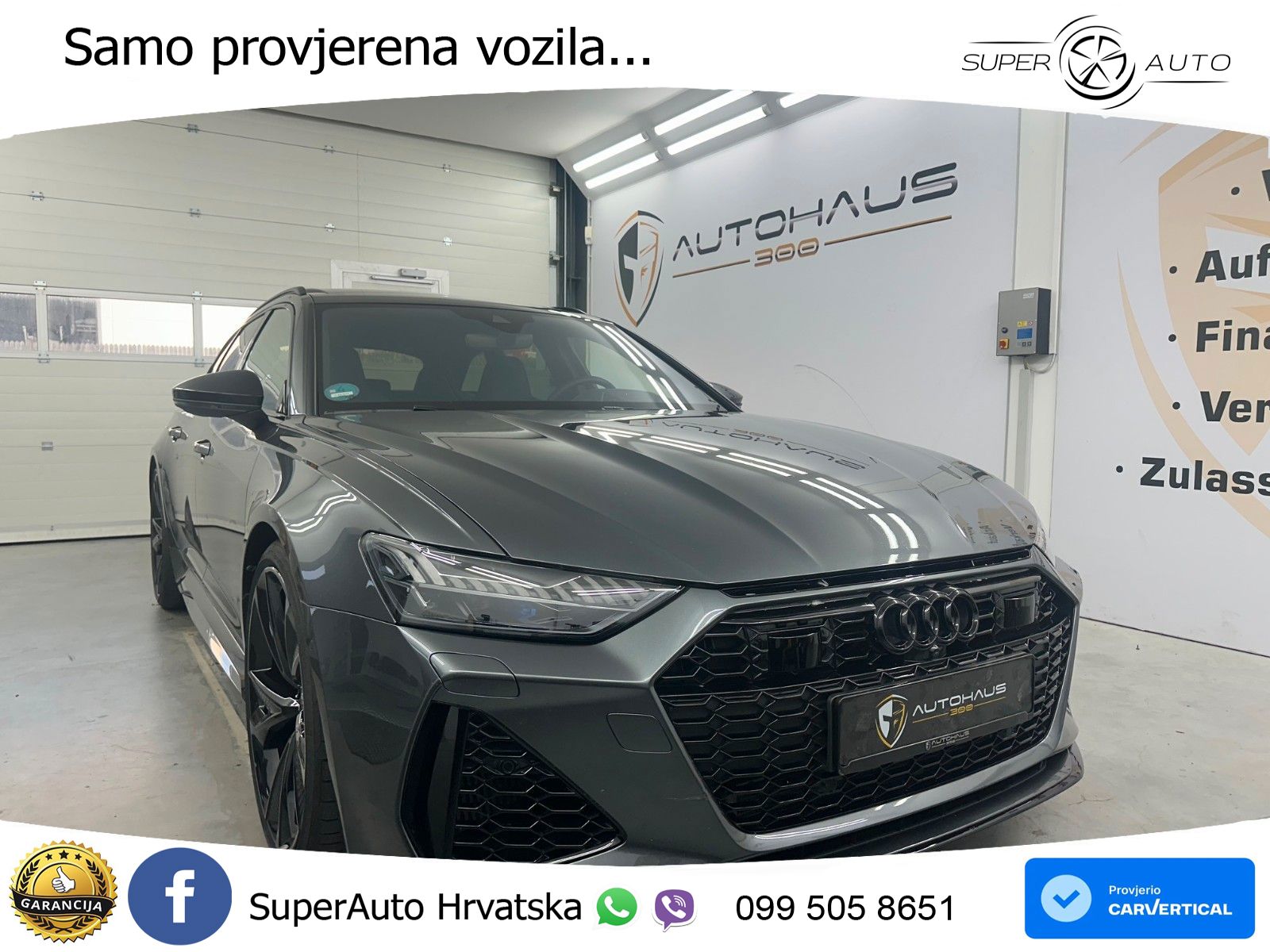 Audi RS6 Avant 4.0 TFSI V8 performance (630 KS)  quattro tiptronic ACC+HEAD+4xGR SJED+360+PANO
