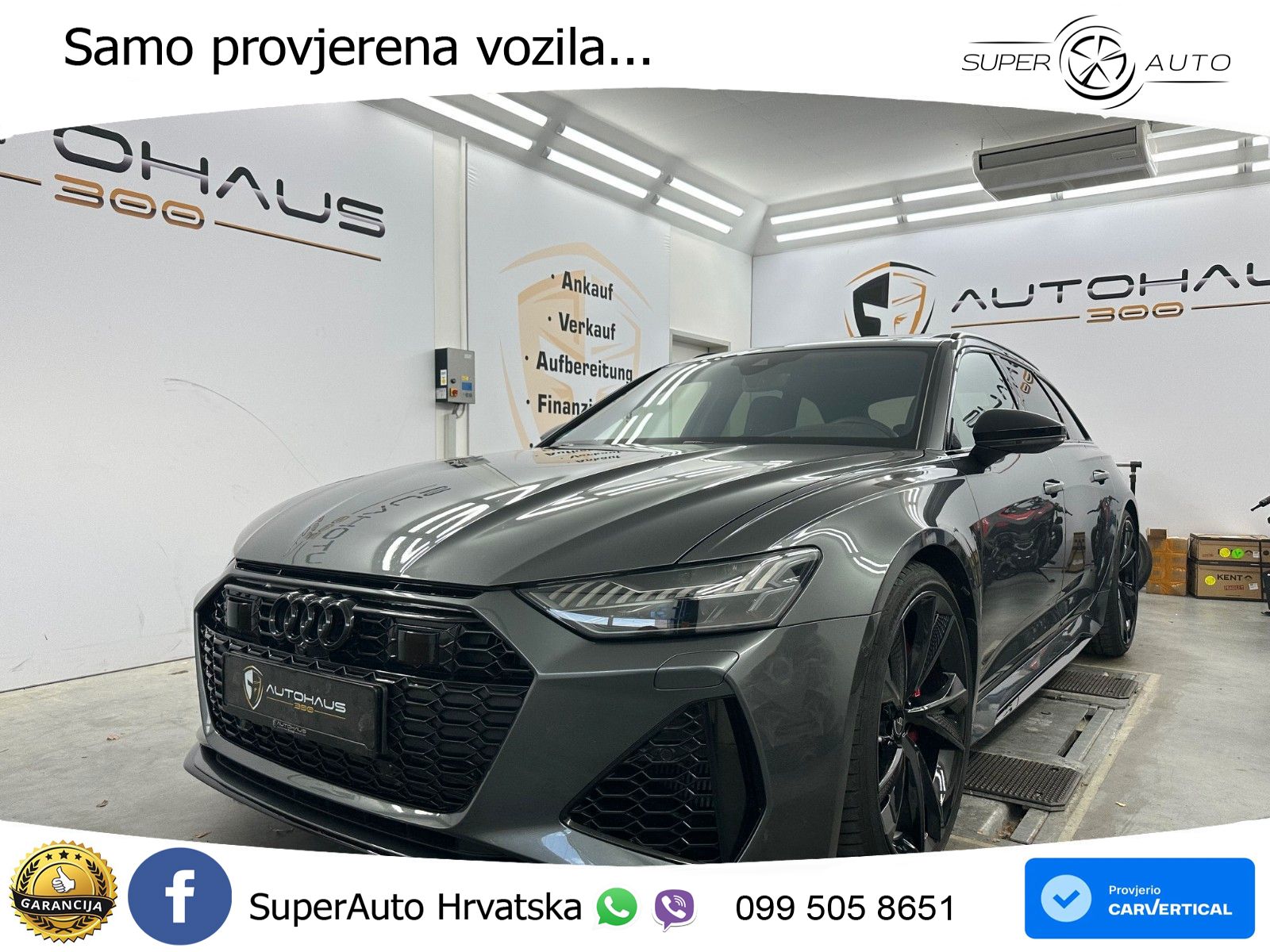 Audi RS6 Avant 4.0 TFSI V8 performance (630 KS)  quattro tiptronic ACC+HEAD+4xGR SJED+360+PANO