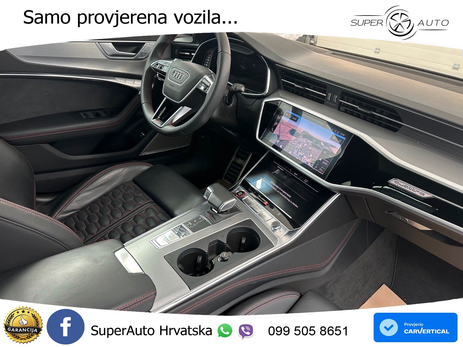 Audi RS6 Avant 4.0 TFSI V8 performance (630 KS)  quattro tiptronic ACC+HEAD+4xGR SJED+360+PANO