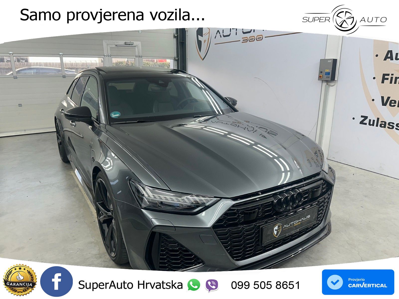 Audi RS6 Avant 4.0 TFSI V8 performance (630 KS)  quattro tiptronic ACC+HEAD+4xGR SJED+360+PANO