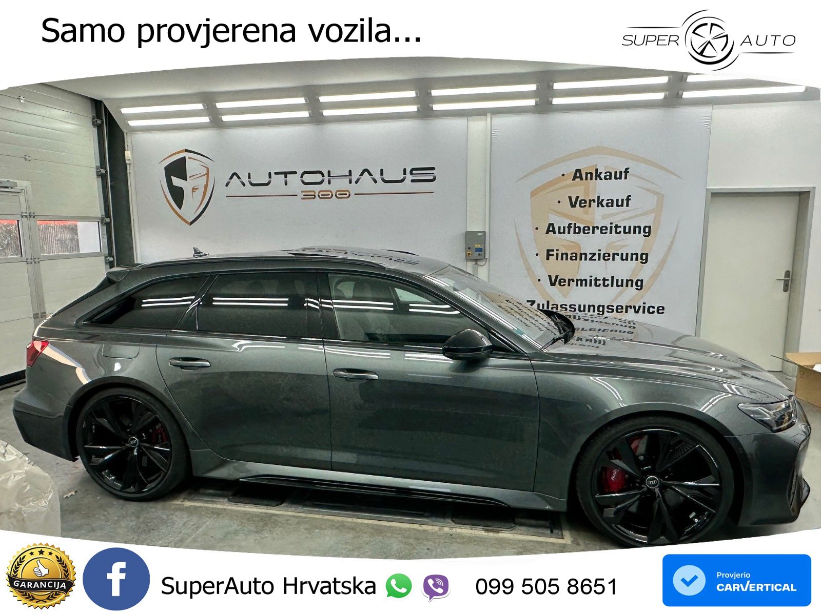 Audi RS6 Avant 4.0 TFSI V8 performance (630 KS)  quattro tiptronic ACC+HEAD+4xGR SJED+360+PANO
