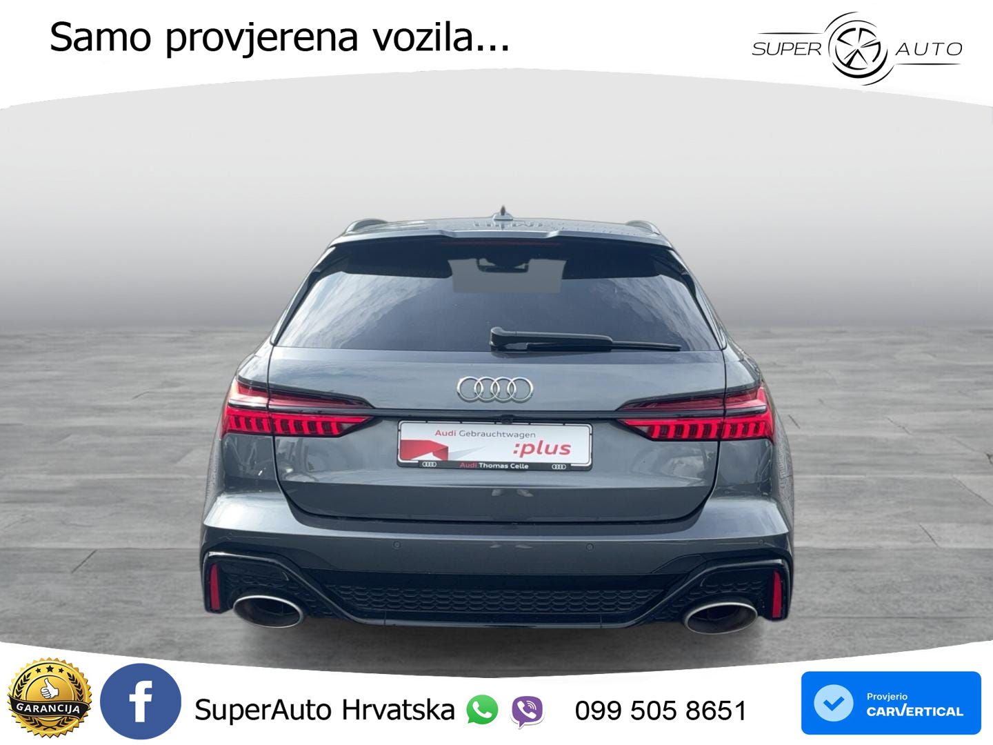 Audi RS6 Avant 4.0 TFSI V8 (600 KS) quattro Tiptronic ZRAČNI+ACC+GR SJED+360