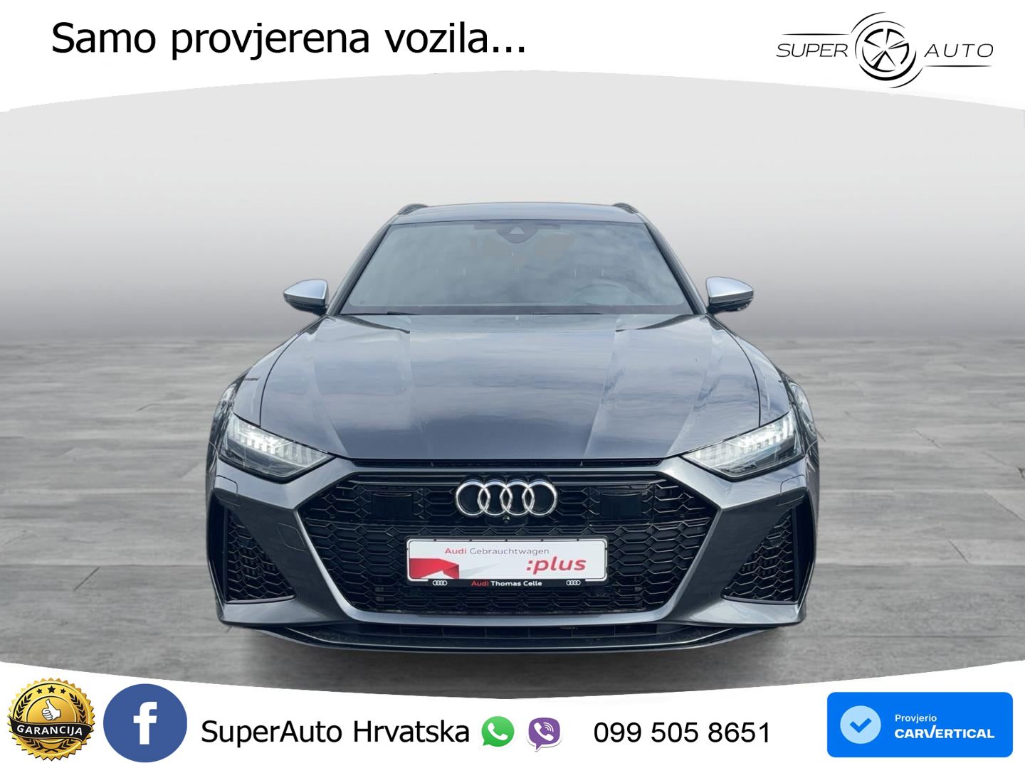 Audi RS6 Avant 4.0 TFSI V8 (600 KS) quattro Tiptronic ZRAČNI+ACC+GR SJED+360