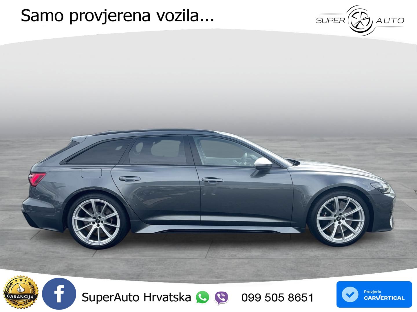 Audi RS6 Avant 4.0 TFSI V8 (600 KS) quattro Tiptronic ZRAČNI+ACC+GR SJED+360