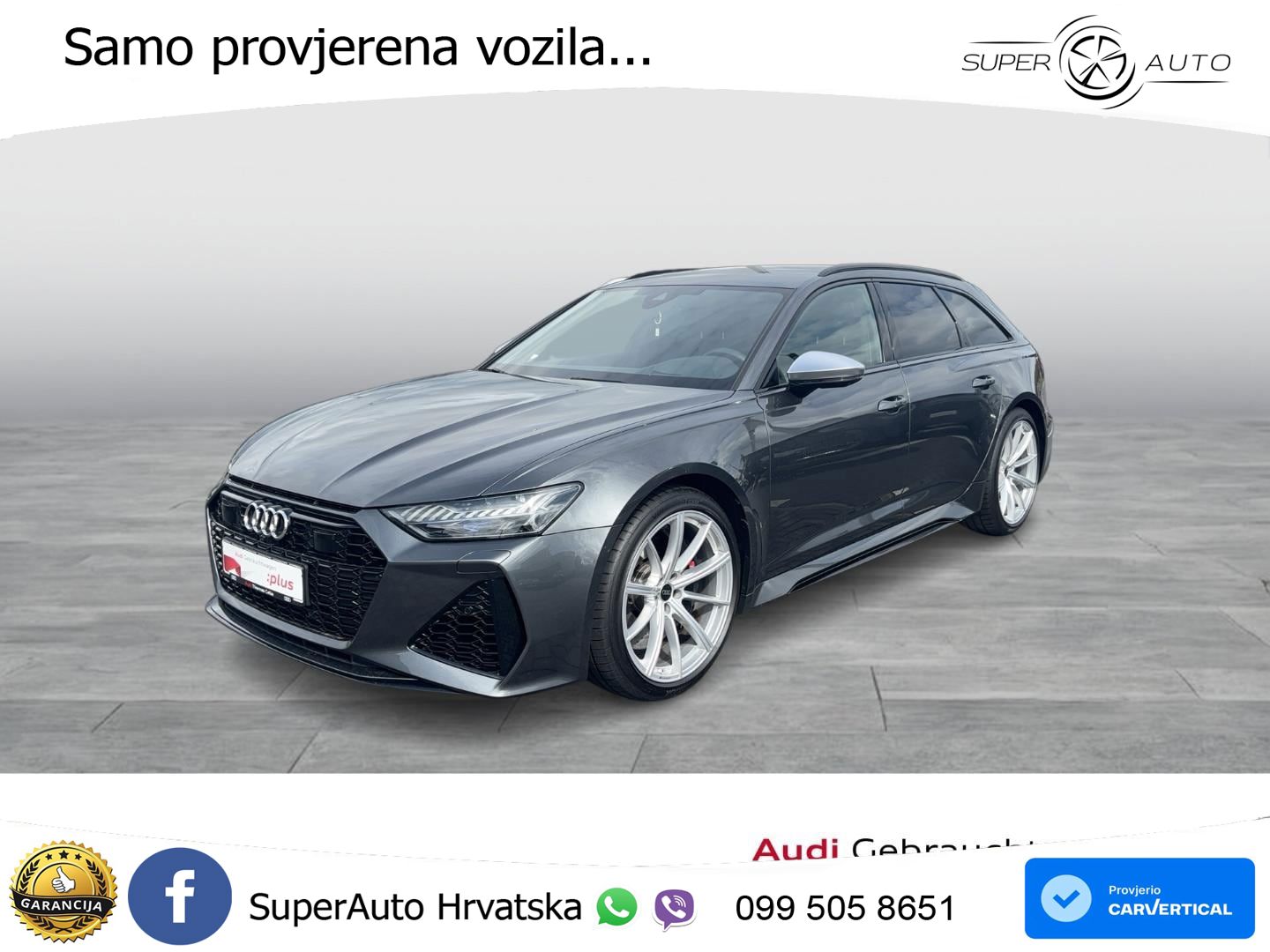 Audi RS6 Avant 4.0 TFSI V8 (600 KS) quattro Tiptronic ZRAČNI+ACC+GR SJED+360