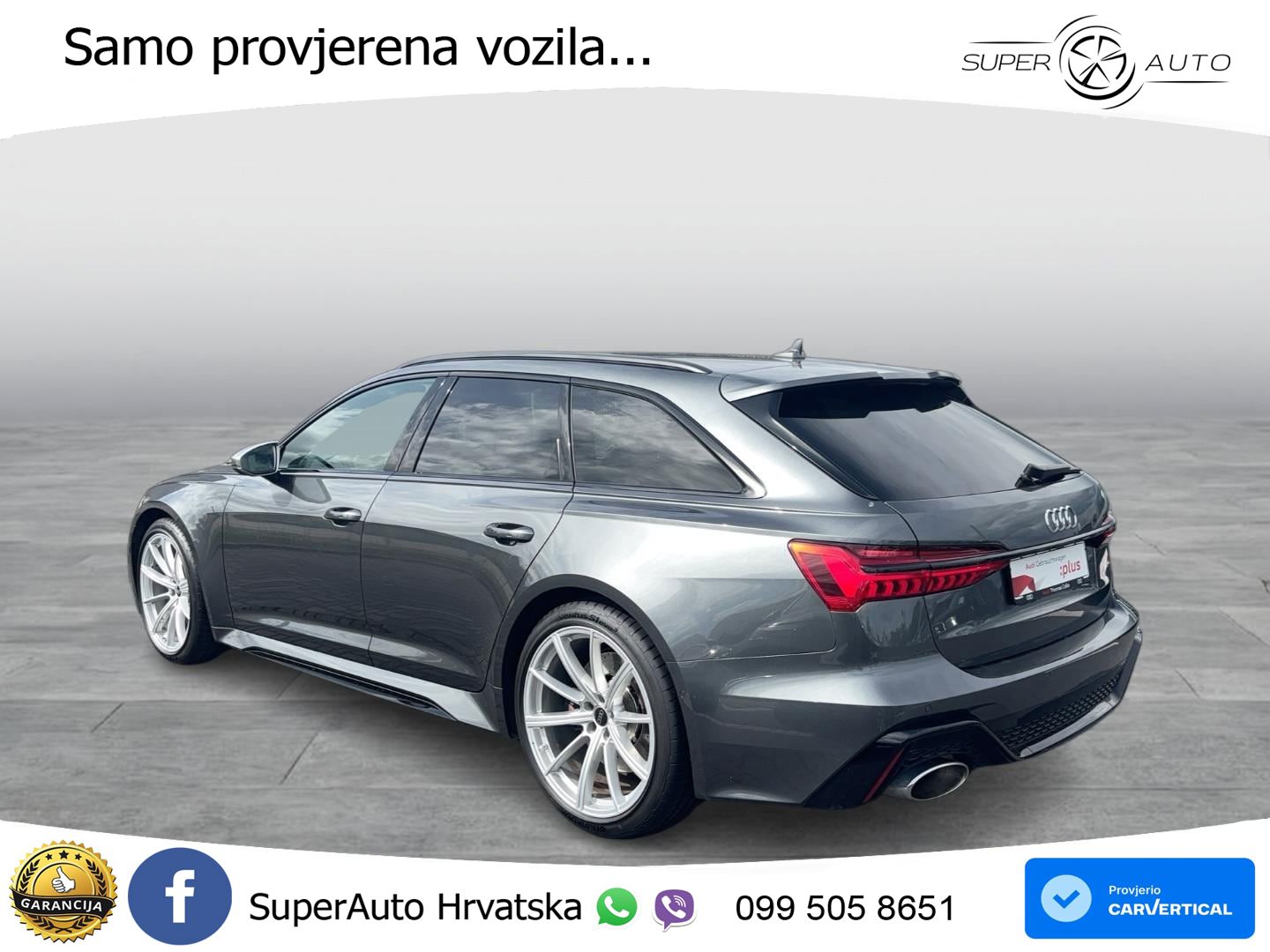 Audi RS6 Avant 4.0 TFSI V8 (600 KS) quattro Tiptronic ZRAČNI+ACC+GR SJED+360