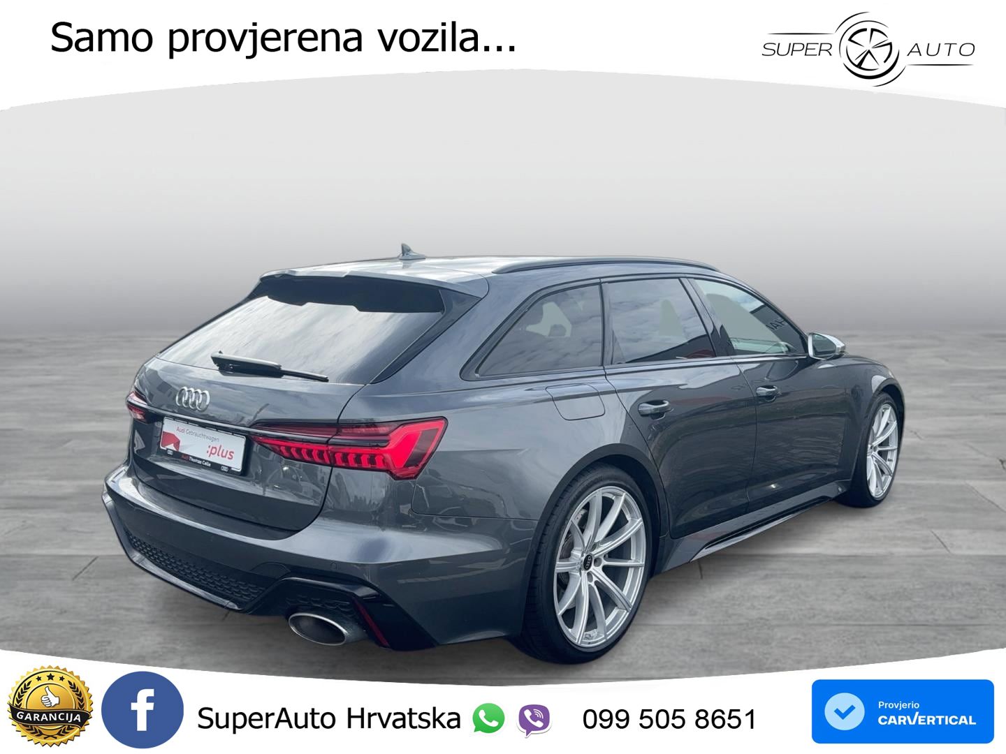 Audi RS6 Avant 4.0 TFSI V8 (600 KS) quattro Tiptronic ZRAČNI+ACC+GR SJED+360