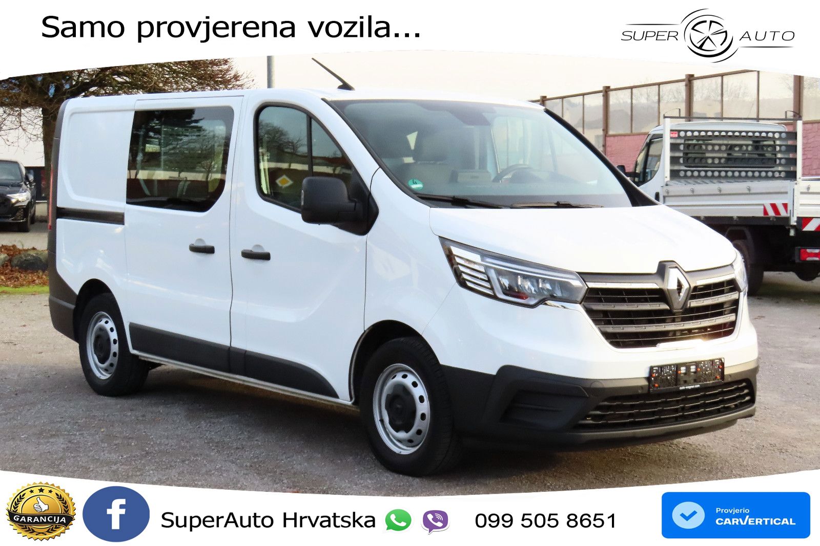 Renault Trafic L1 Navi Klima Kamera LED 2xSortimo-Regale 131 KS